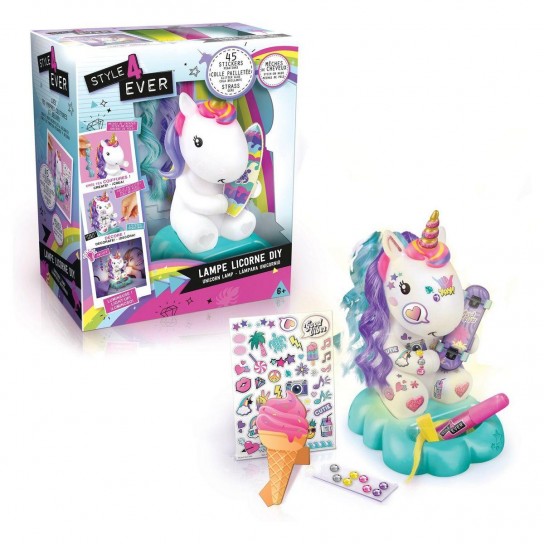Lampe Licorne à décorer