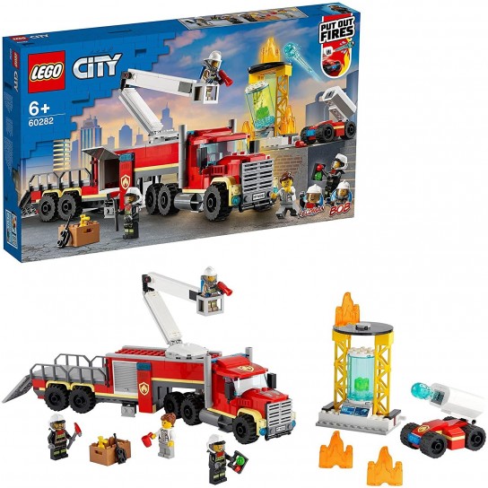 L'unité de commandement des pompiers Lego
