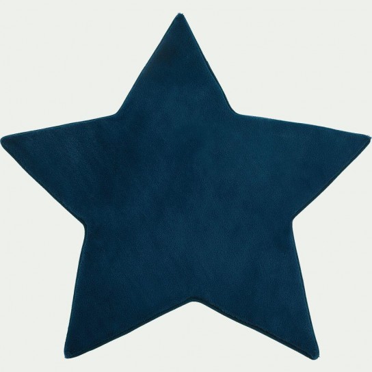 Tapis forme étoile bleu